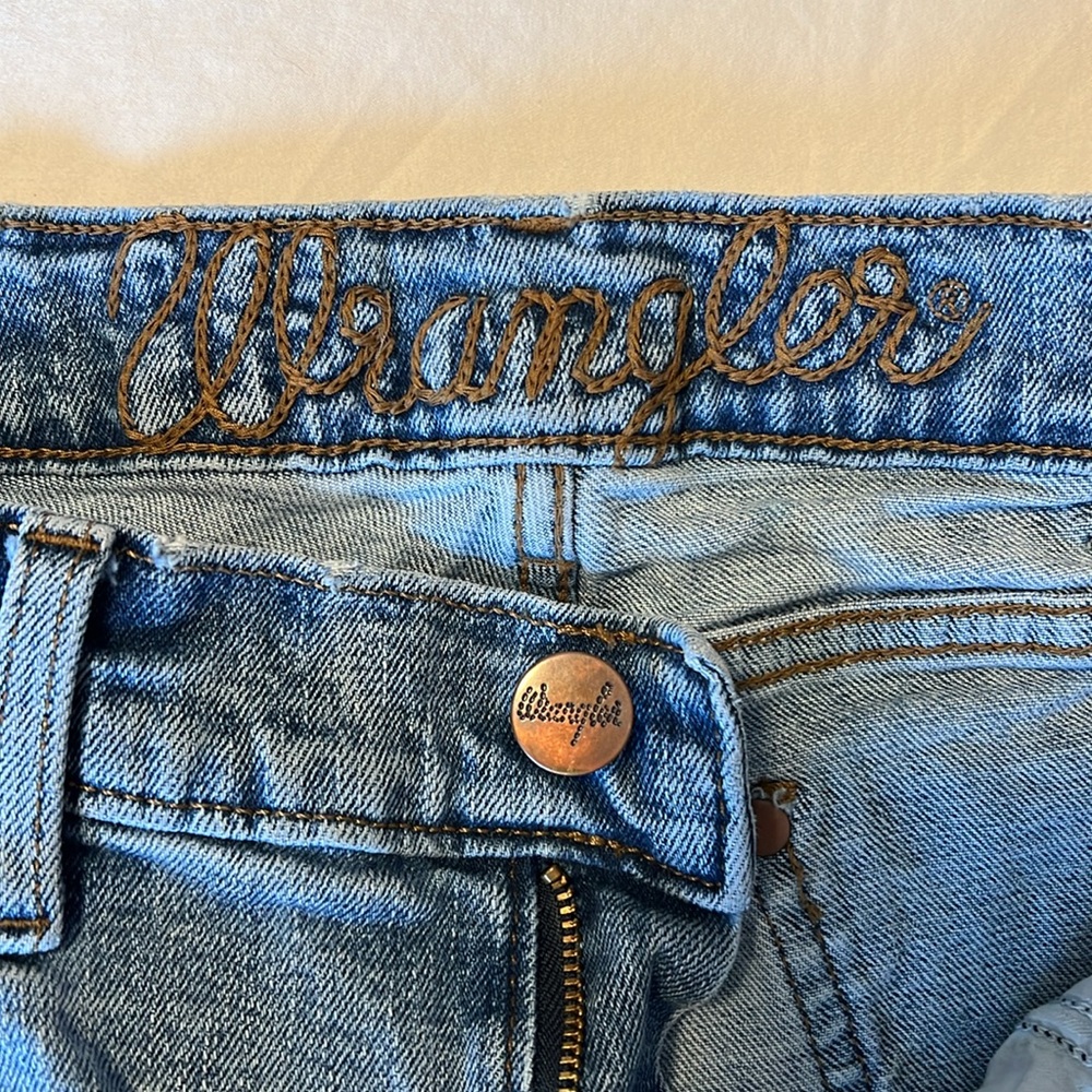 Mens 30x32 Wrangler Slim Bootcut Denim - Picture 5 of 10